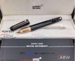 Perfect Replica Montblanc Rose Gold Clip Black M Marc Rollerball Pen